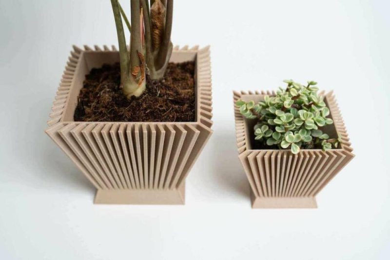 Modern Plant Pots | Sunrise™ Beige Square Planter Modern Plant Pots Modern Plant Pots