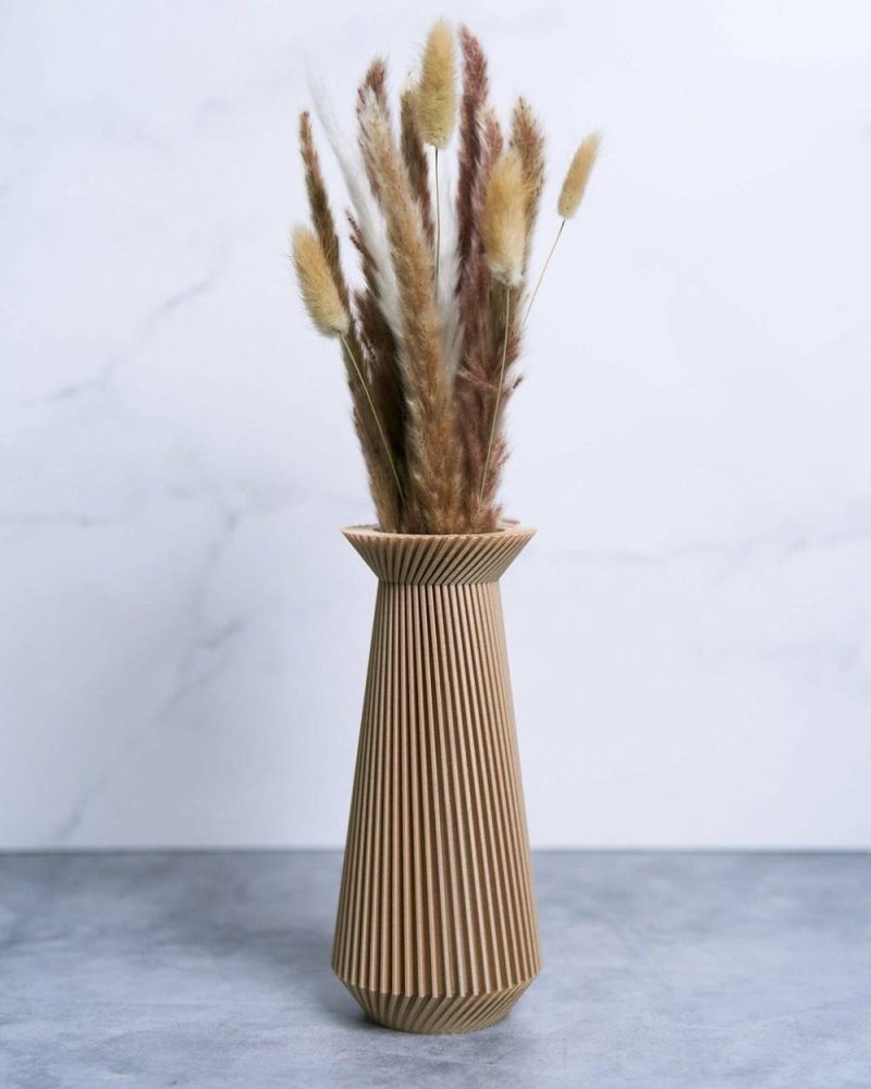 Organic Modern Vases | Banda™ Beige Modernist Vase Organic Modern Vases Organic Modern Vases