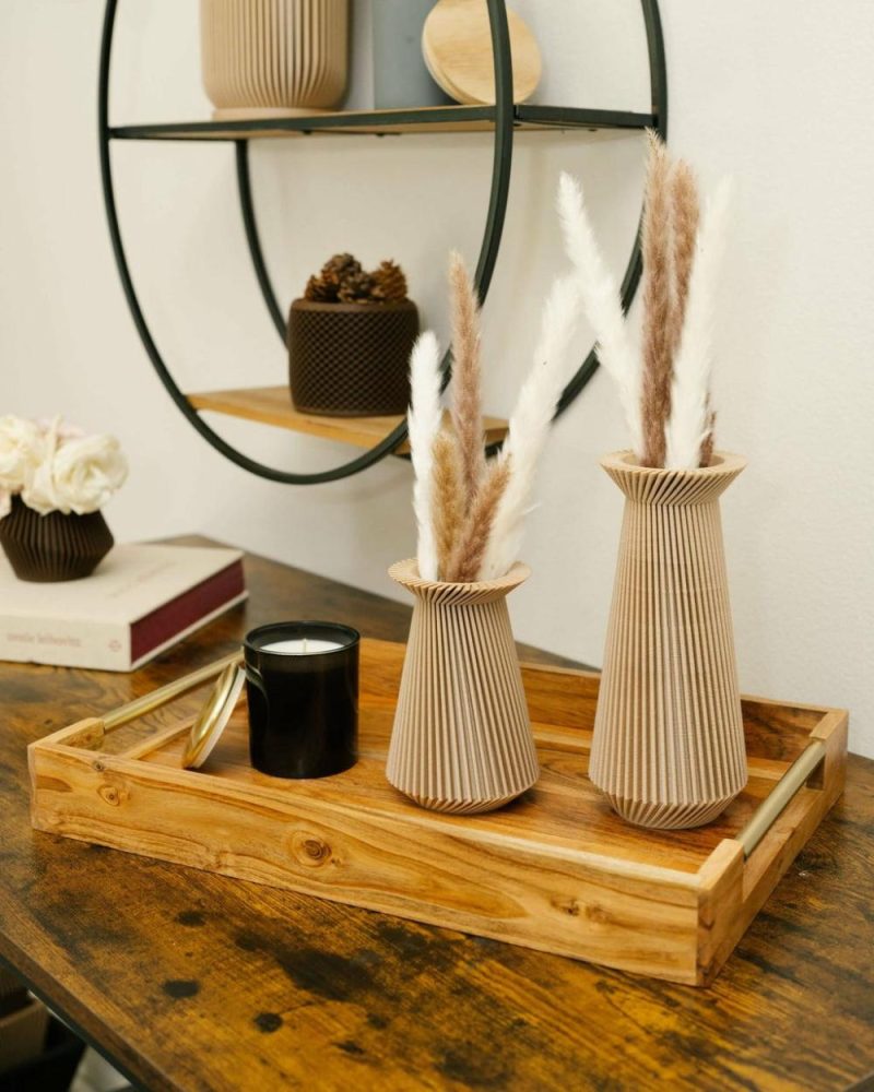 Organic Modern Vases | Banda™ Beige Modernist Vase Organic Modern Vases Organic Modern Vases