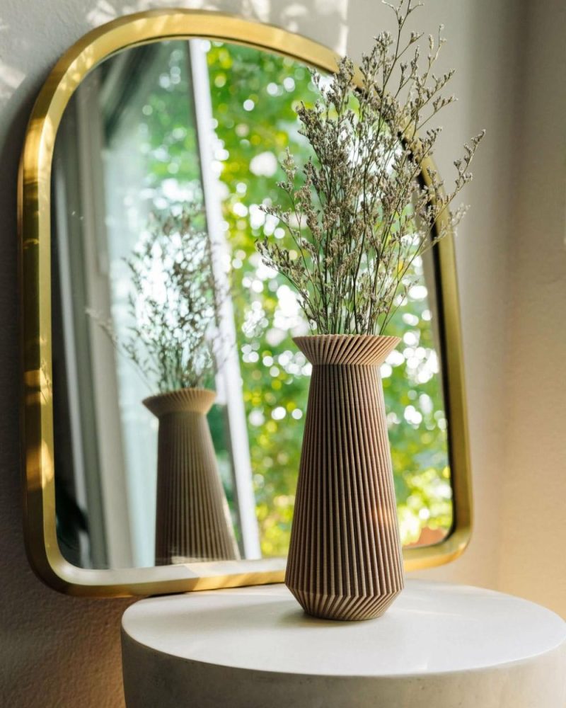 Organic Modern Vases | Banda™ Beige Modernist Vase Organic Modern Vases Organic Modern Vases