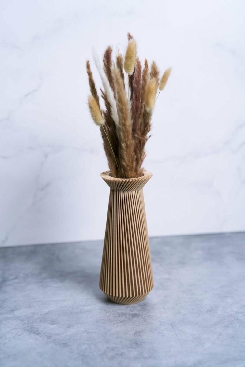 Organic Modern Vases | Banda™ Beige Modernist Vase Organic Modern Vases Organic Modern Vases