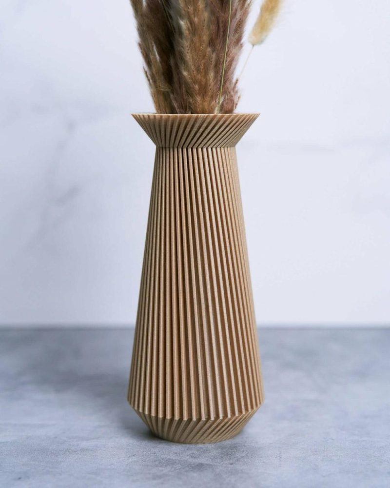 Organic Modern Vases | Banda™ Beige Modernist Vase Organic Modern Vases Organic Modern Vases