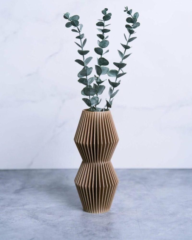 Organic Modern Vases | Luna™ Beige Minimalist Vase Organic Modern Vases Organic Modern Vases