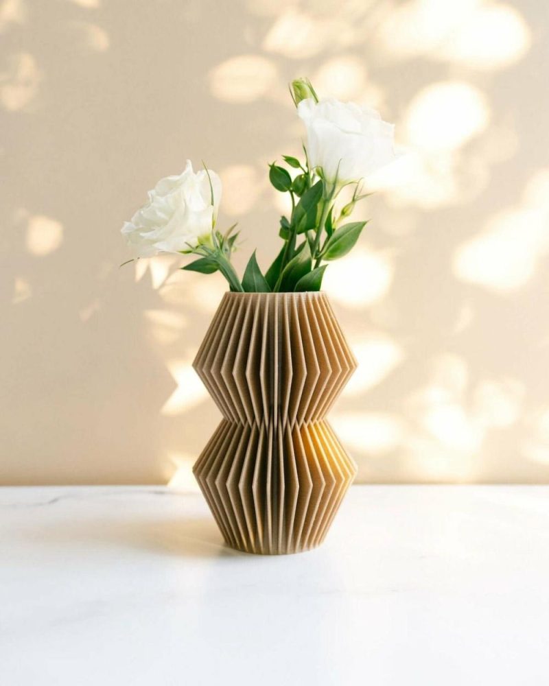 Organic Modern Vases | Luna™ Beige Minimalist Vase Organic Modern Vases Organic Modern Vases