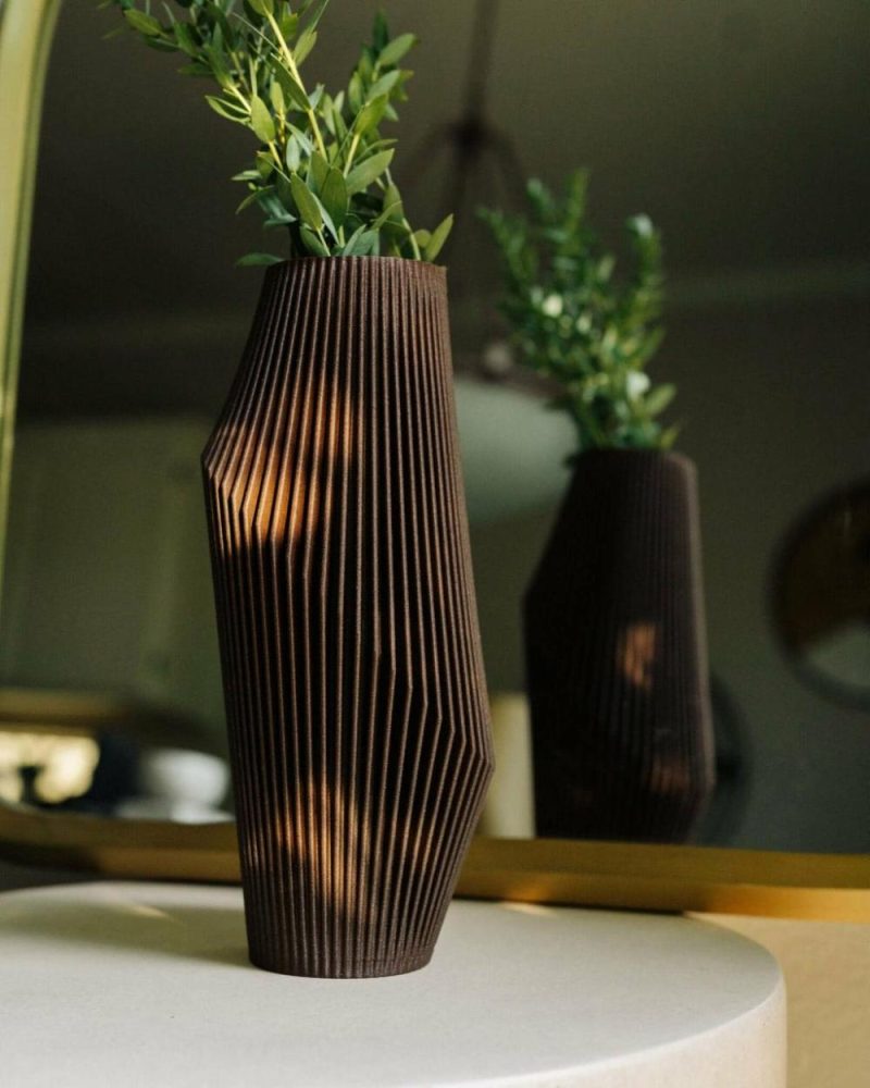 Organic Modern Vases | Nova™ Brown Abstract Vase Organic Modern Vases Organic Modern Vases