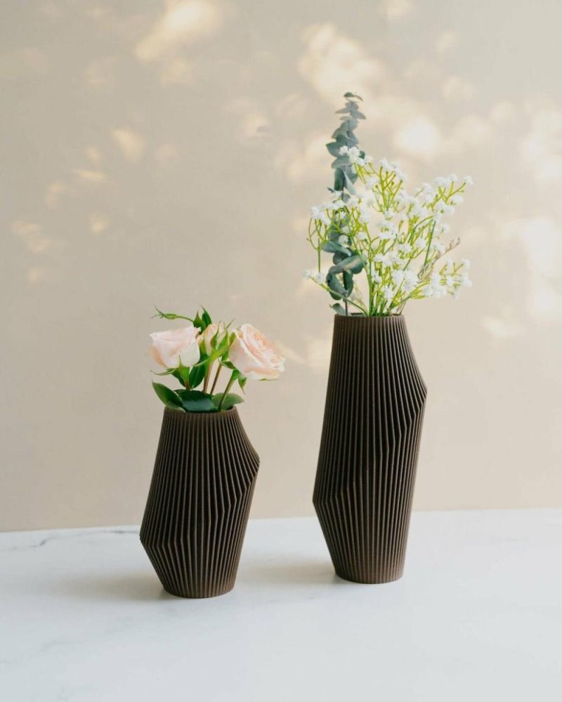 Organic Modern Vases | Nova™ Brown Abstract Vase Organic Modern Vases Organic Modern Vases