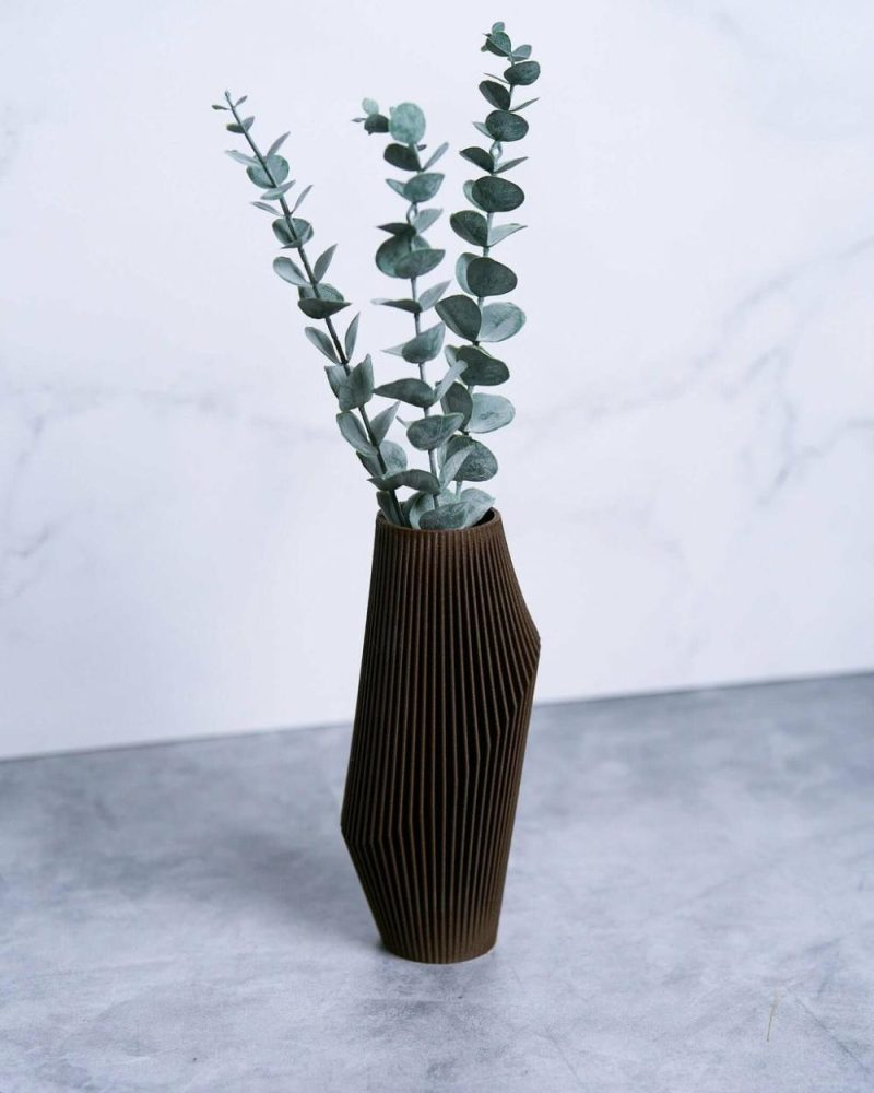 Organic Modern Vases | Nova™ Brown Abstract Vase Organic Modern Vases Organic Modern Vases