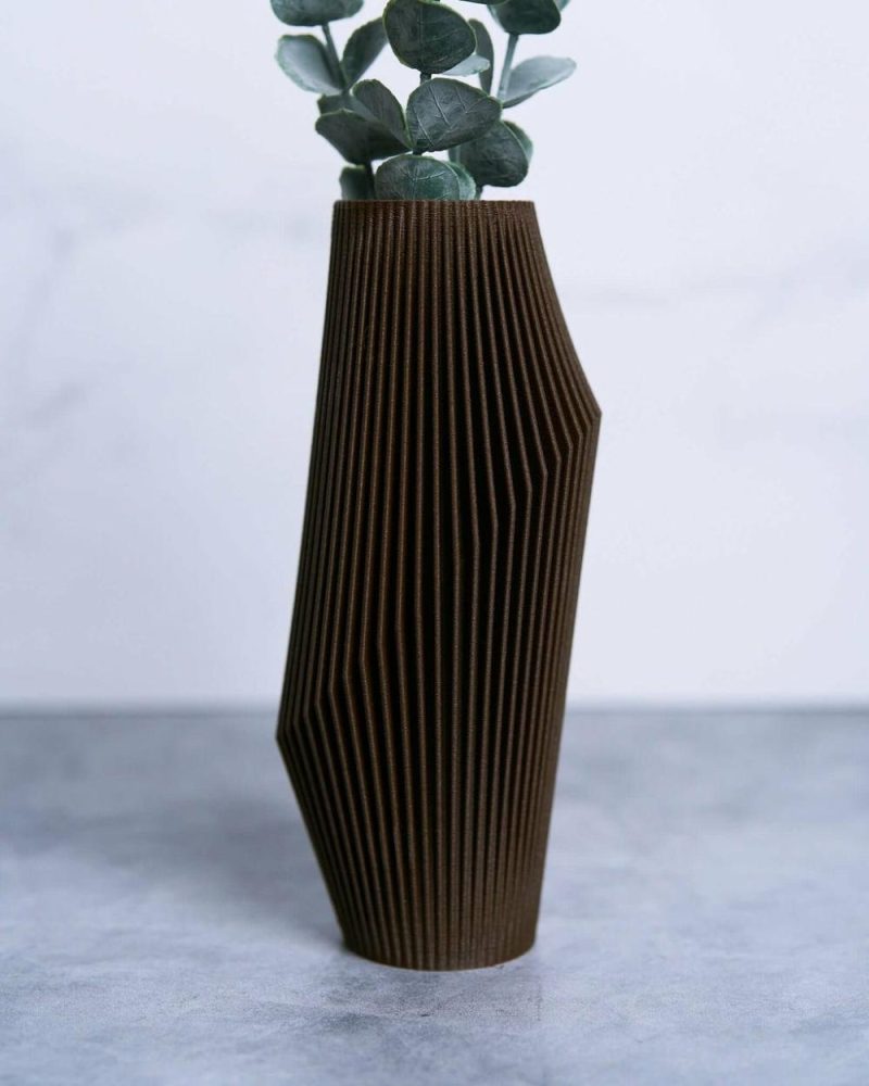 Organic Modern Vases | Nova™ Brown Abstract Vase Organic Modern Vases Organic Modern Vases