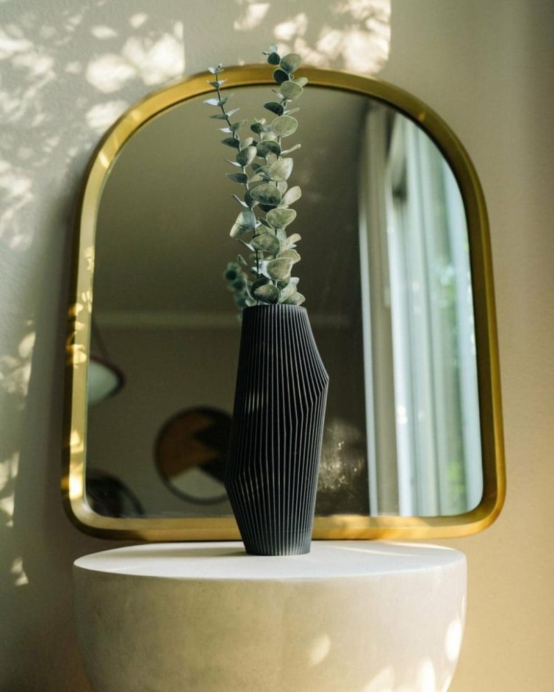 Organic Modern Vases | Nova™ Modern Black Vase Organic Modern Vases Organic Modern Vases