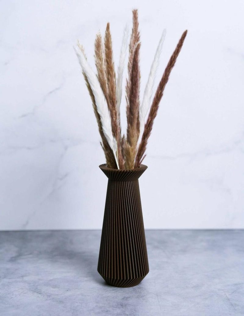 Organic Modern Vases | Banda™ Brown Vase Organic Modern Vases Organic Modern Vases