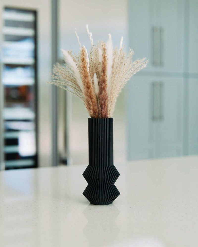 Organic Modern Vases | Zephyr™ Black Matte Vase Organic Modern Vases Organic Modern Vases