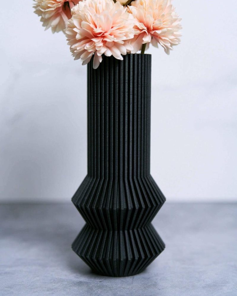 Organic Modern Vases | Zephyr™ Black Matte Vase Organic Modern Vases Organic Modern Vases